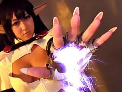 blowjob brunette vòi nước lớn cosplay tôn sùng handjob