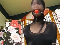 아마추어 BDSM (새디즘, 마조히즘 등) 갈색 머리 정액 작은 나일론