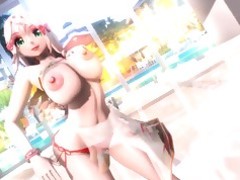 Anime Big Tits Brunette Cute Hentai Horny